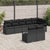 Garden Sofa Set 8 pcs Black Poly Rattan, Powder-Coated Steel