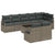 Garden Sofa Set with Cushion with Storage 9 pcs Light Grey