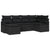 Garden Sofa Set 6 pcs Black Poly Rattan, Powder-Coated Steel