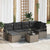 Garden Sofa Set with Cushion with Storage 7 pcs Light Grey