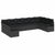 Garden Sofa Set 10 pcs Black Poly Rattan, Powder-Coated Steel