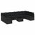 Garden Sofa Set 11 pcs Black Poly Rattan, Powder-Coated Steel