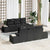 Garden Sofa Set with Cushion Manual 7 pcs Black 55 x 55 x 37 cm