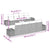 Garden Sofa Set with Cushion Manual 7 pcs Grey 55 x 55 x 37 cm