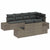 Garden Sofa Set 7 pcs Grey Poly Rattan, Powder-Coated Steel