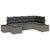 Garden Sofa Set 6 pcs Grey 264 x 154 x 85 cm Poly rattan
