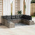 Garden Sofa Set 9 pcs Grey 289 x 209 x 85 cm Poly rattan