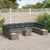 Garden Sofa Set 11 pcs Grey 344 x 209 x 85 cm Poly rattan