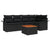 Garden Sofa Set with Cushion Manual 6 pcs Black 55 x 55 x 37 cm
