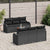 Garden Sofa Set 7 pcs Black