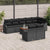 Garden Sofa Set 9 pcs Black
