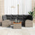 Garden Sofa Set 7 pcs Grey