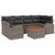 Garden Sofa Set 7 pcs Grey