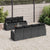 Garden Sofa Set 8 pcs Black