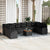 Garden Sofa Set 11 pcs Black