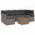 Garden Sofa Set 7 pcs Grey