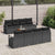 Garden Sofa Set 9 pcs Black