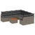 Garden Sofa Set 9 pcs Grey