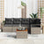 Garden Sofa Set 6 pcs Grey