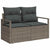 Garden Sofa Set 9 pcs Grey
