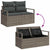 Garden Sofa Set 9 pcs Grey