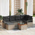 Garden Sofa Set 7 pcs Grey