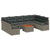 Garden Sofa Set 10 pcs Grey