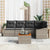 Garden Sofa Set 6 pcs Grey