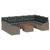 Garden Sofa Set 10 pcs Grey