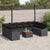 Garden Sofa Set 10 pcs Black