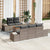 Garden Sofa Set 6 pcs Grey