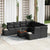 Garden Sofa Set 9 pcs Black