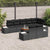 Garden Sofa Set 9 pcs Black