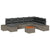 Garden Sofa Set 9 pcs Grey