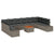Garden Sofa Set 11 pcs Grey
