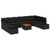 Garden Sofa Set 11 pcs Black