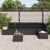 Garden Sofa Set 7 pcs Black 319 x 154 x 85 cm Poly rattan