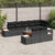Garden Sofa Set 9 pcs Black 319 x 154 x 85 cm Poly rattan