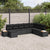Garden Sofa Set 8 pcs Black 319 x 209 x 85 cm Poly rattan