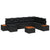 Garden Sofa Set 9 pcs Black 319 x 209 x 85 cm Poly rattan