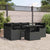 Garden Sofa Set Manual 7 pcs Black 100 x 55 x 73 cm Poly rattan