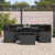 Garden Sofa Set Manual 7 pcs Black 100 x 55 x 73 cm Poly rattan
