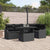 Garden Sofa Set Manual 6 pcs Black 100 x 55 x 73 cm Poly rattan