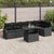 Garden Sofa Set Manual 7 pcs Black 100 x 55 x 73 cm Poly rattan
