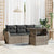 Garden Sofa Set Manual 5 pcs Grey 100 x 55 x 73 cm Poly rattan