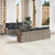 Garden Sofa Set Manual 9 pcs Grey 100 x 55 x 73 cm Poly rattan