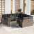 Garden Sofa Set Manual 9 pcs Grey 100 x 55 x 73 cm Poly rattan