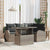 Garden Sofa Set Manual 5 pcs Grey 100 x 55 x 73 cm Poly rattan