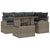 Garden Sofa Set Manual 5 pcs Grey 100 x 55 x 73 cm Poly rattan