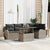 Garden Sofa Set Manual 6 pcs Grey 100 x 55 x 73 cm Poly rattan